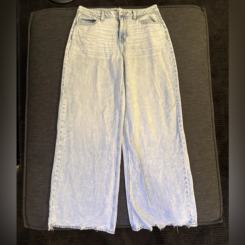 So Goods For Life High Rise Wide Leg Jeans Light Wash Y2K 90s Size 7 (28)